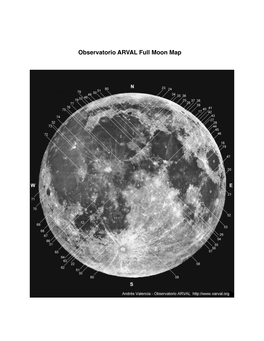 Arval Moon Map and Legend