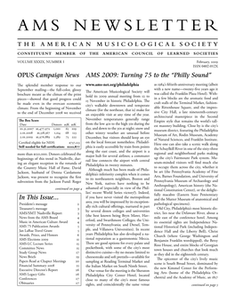 AMS Newsletter February 2009