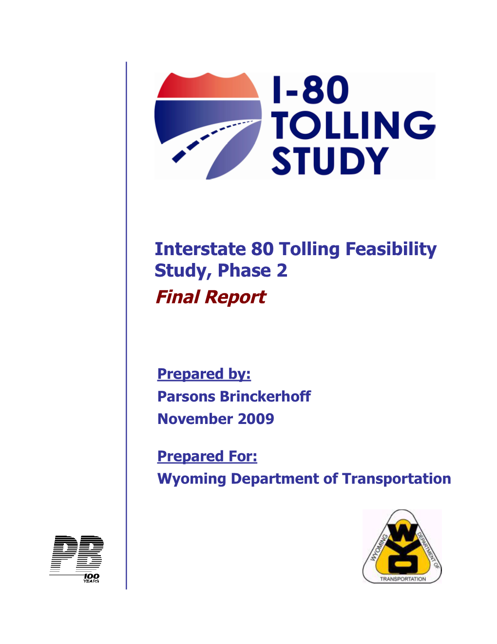 Interstate 80 Tolling Feasibility Study, Phase 2 Final Report