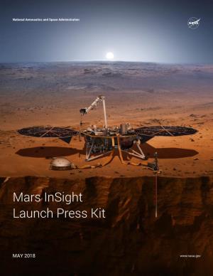 Mars Insight Launch Press Kit