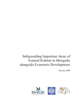 Safeguarding Important Areas of Natural Habitat in Mongolia Alongside Economic Development
