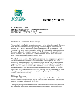 Meeting Minutes