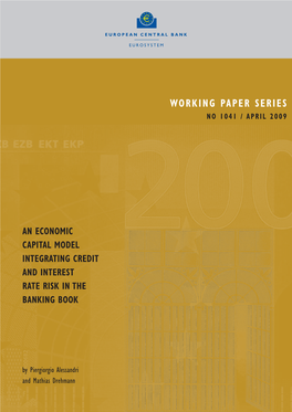 An Economic Capital Model Integrating Credit and Interest Rate Risk in the Banking Book 1