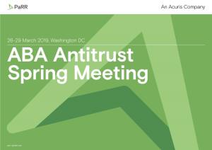 ABA Antitrust Spring Meeting