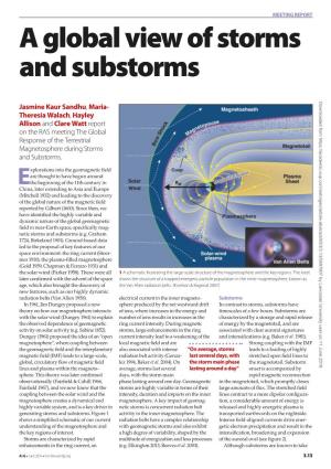 A Global View of Storms and Substorms
