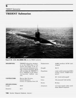TRIDENT Submarine TRIDENT Submarine