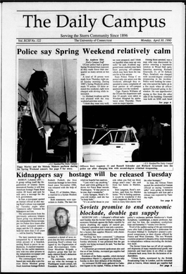 Police Say Spring Weekend Relatively Calm