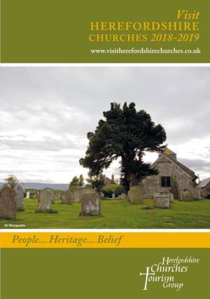 People... Heritage... Belief VISIT HEREFORDSHIRE CHURCHES