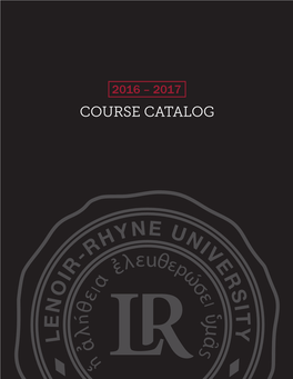 Course Catalog 1