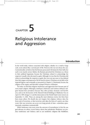 Religious Intolerance and Aggression