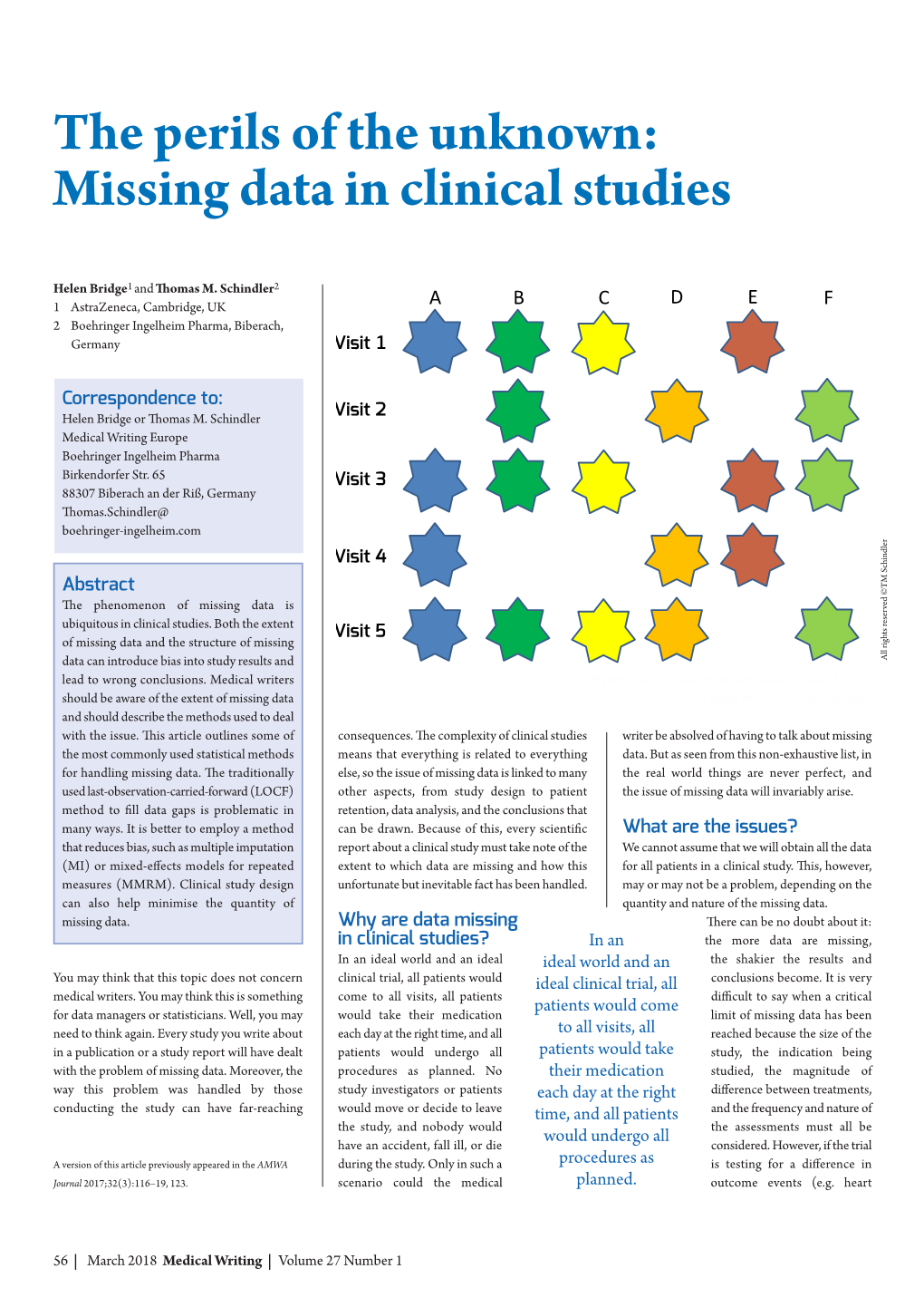 Missing Data in Clinical Studies