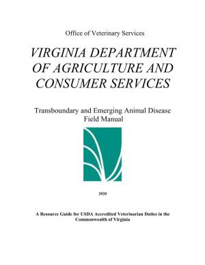 VA Transboundary and Emerging Disease