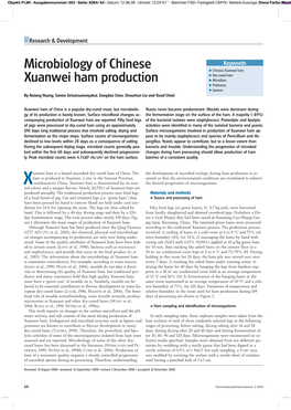 Microbiology of Chinese Xuanwei Ham Production