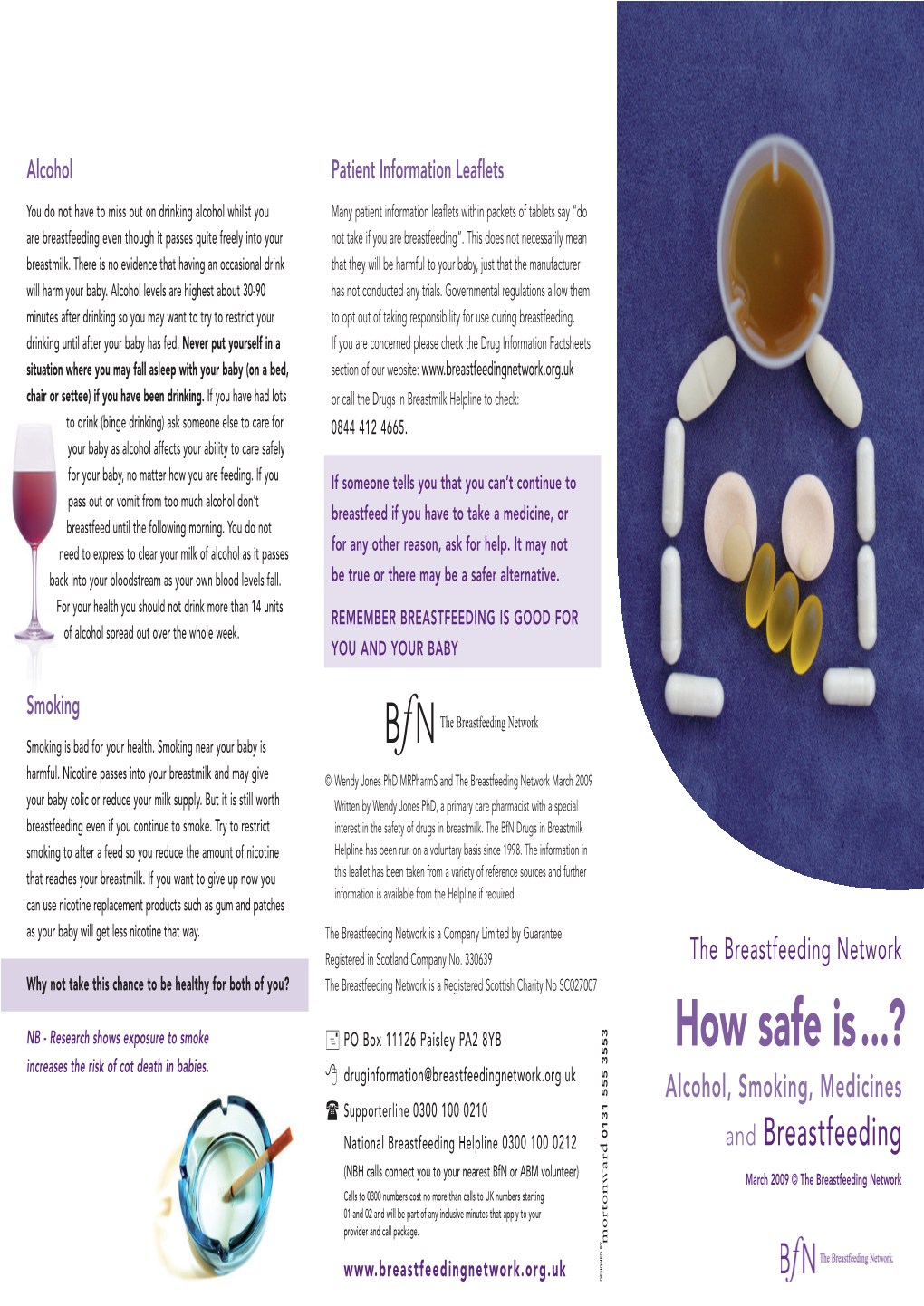 Bfn How Safe Is?...Alcohol, Smoking, Medicines and Breastfeeding