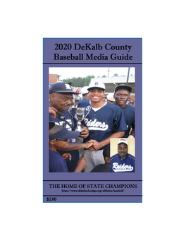 2020 Baseball Media Guide.Pub