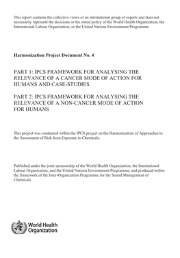 Harmonization Project Document No. 4