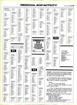 REGIONAL AOR ACTIVITY January 29, 199:1 Rdtr 69