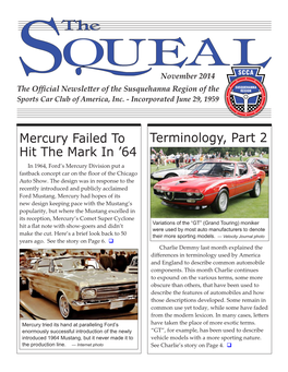 Mercury Failed to Hit the Mark in '64 Terminology, Part 2