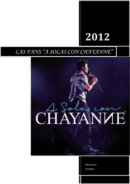 A Solas Con Chayanne”