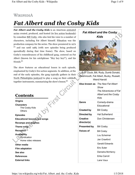 Fat Albert and the Cosby Kids - Wikipedia Page 1 of 9
