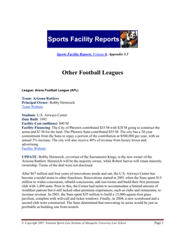 Other Football Leagues