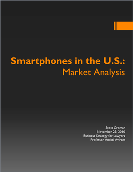 Smartphones in the U.S.: Market Analysis
