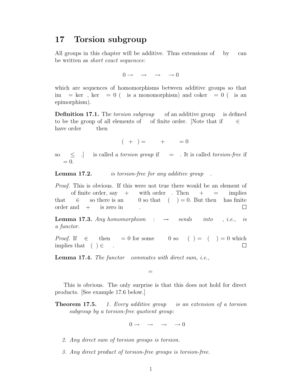 17 Torsion Subgroup Tg