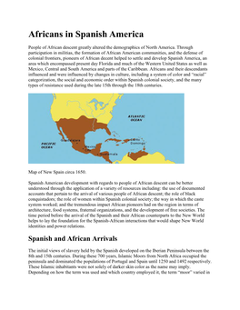 Africans in Spanish America