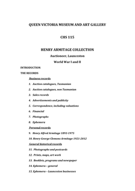 CHS115-Henry-Armitage-Collection