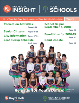 Register for Youth Dance!