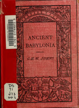 Ancient Babylonia Cambridge University Press