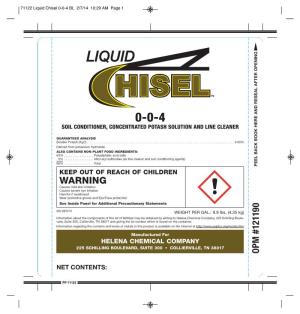 71122 Liquid Chisel 0-0-4 BL 2/7/14 10:29 AM Page 1