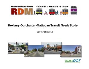 Roxbury-Dorchester-Mattapan Transit Needs Study