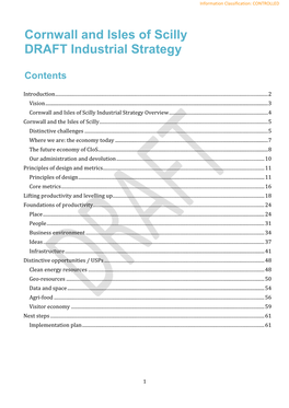 Cornwall and Isles of Scilly Industrial Strategy 2030 (Draft)