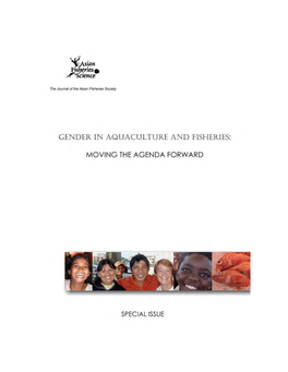 Gender in Aquaculture and Fisheries: Moving the Agenda Forward