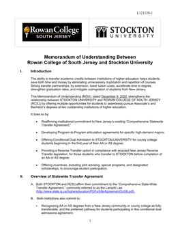 Rowan College of South Jersey and Stockton University