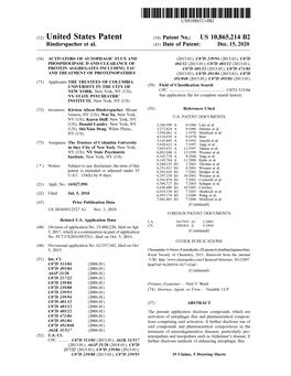 ( 12 ) United States Patent ( 10 ) Patent No .: US 10,865,214 B2 Rinderspacher Et Al