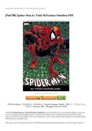 Download Spider-Man by Todd Mcfarlane Omnibus