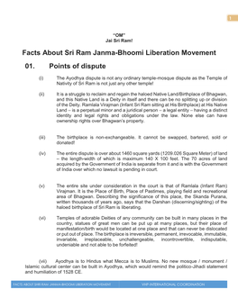 Ram Janma Bhoomi Facts