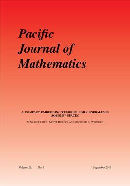 A Compact Embedding Theorem for Generalized Sobolev Spaces