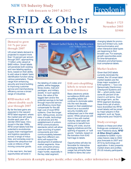 RFID & Other Smart Labels