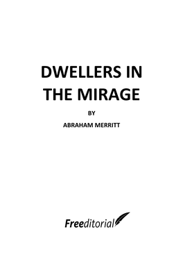 Dwellers in the Mirage by Abraham Merritt