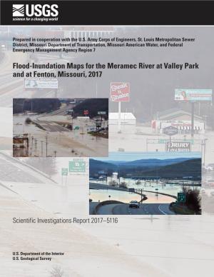 Flood-Inundation Maps for the Meramec River at Valley Park and at Fenton, Missouri, 2017