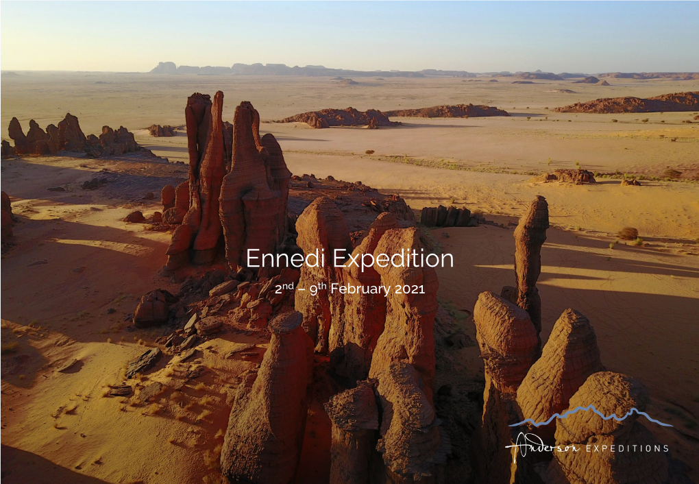 Ennedi Expedition 2Nd – 9Th February 2021 Expedition Overview