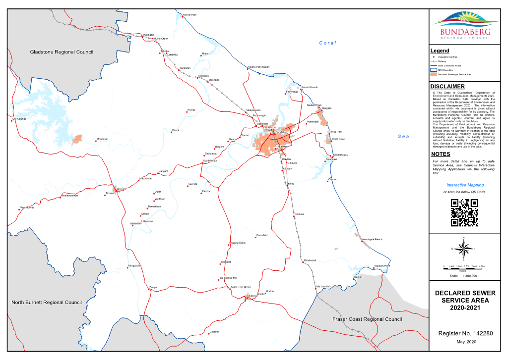 Declared Sewer Service Area 2020-2021