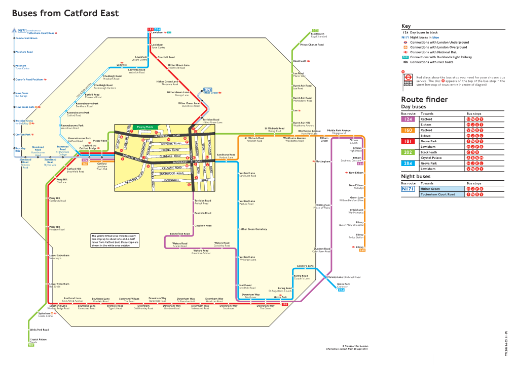 Buses from Catford East