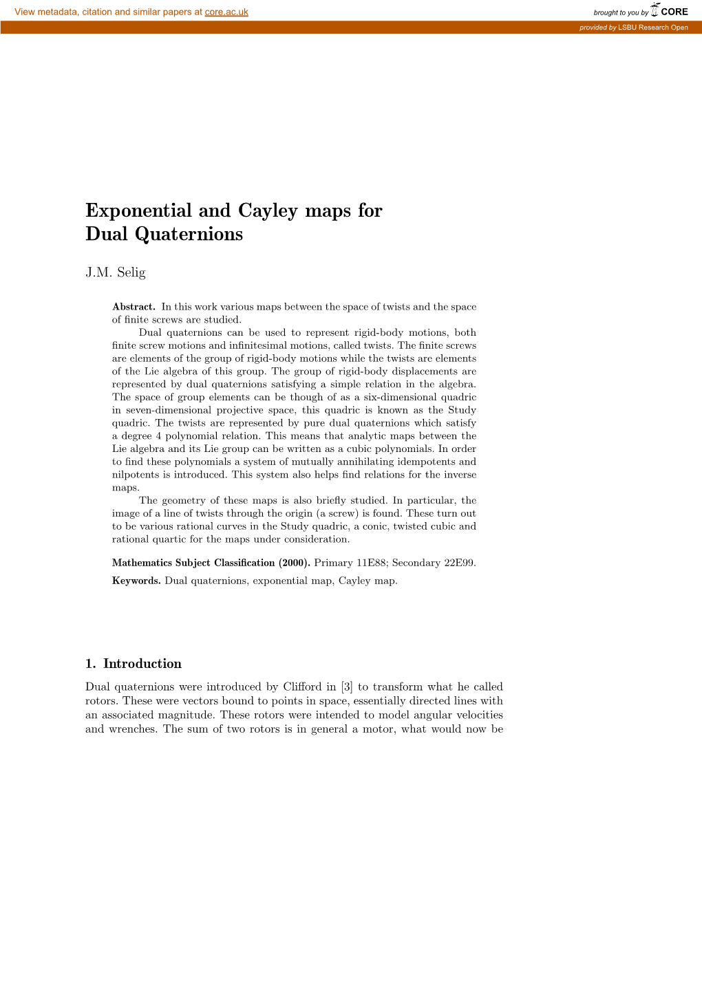 Exponential and Cayley Maps for Dual Quaternions