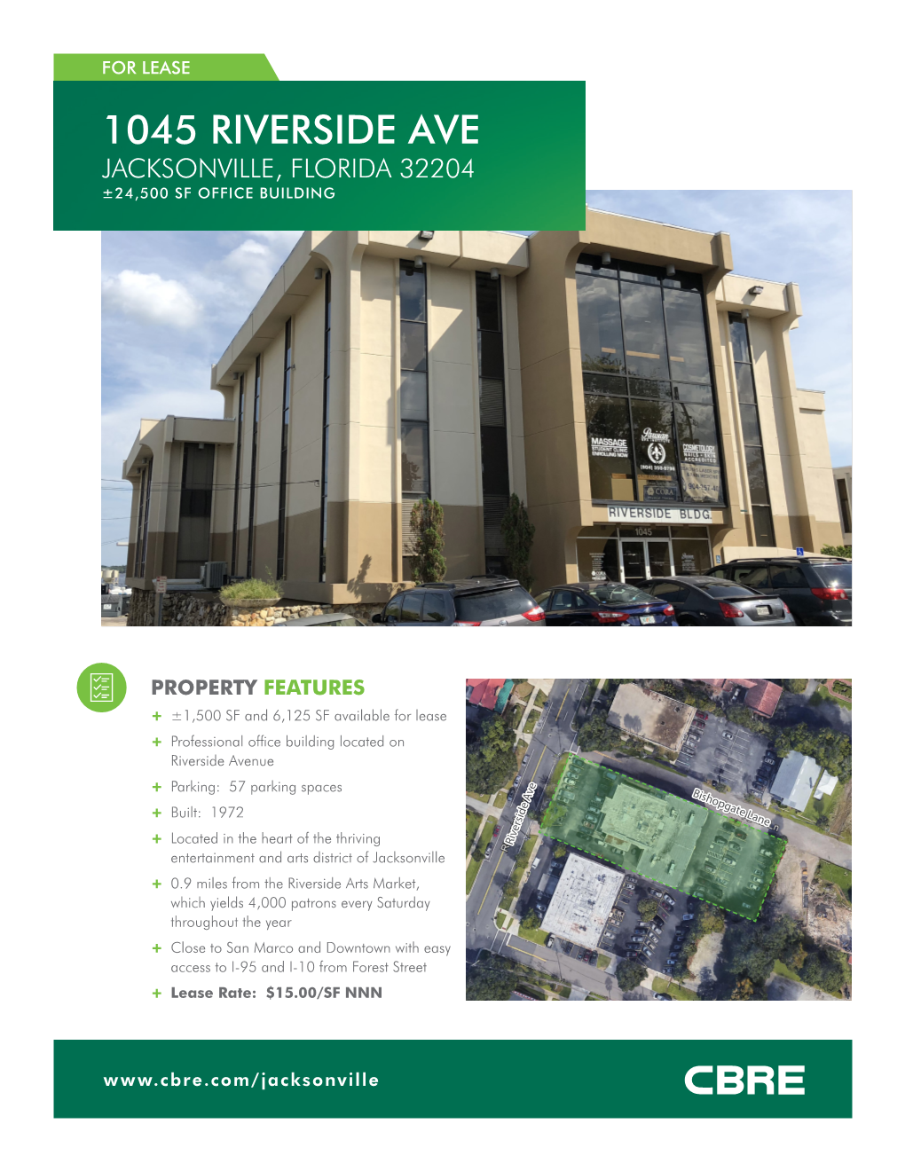 1045 Riverside Ave Jacksonville, Florida 32204 ±24,500 Sf Office Building