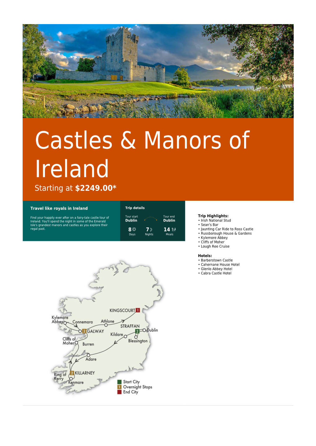 Castles & Manors of Ireland