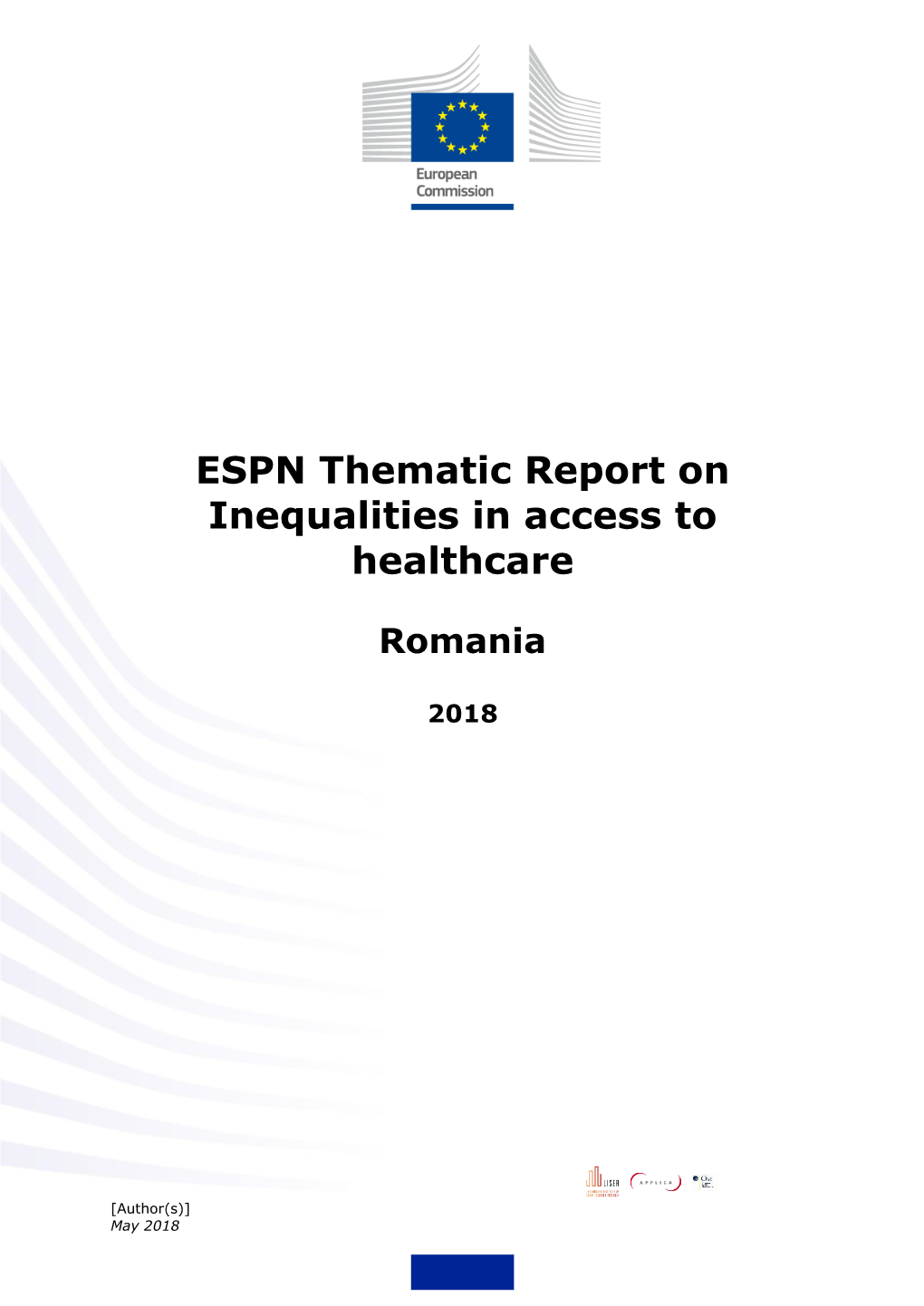 ESPN Thematic Report on Inequalities in Access to Healthcare